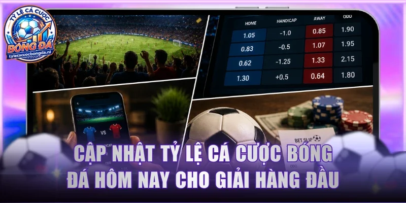 Cập nhật tỷ lệ cá cược bóng đá hôm nay cho các giải hàng đầu