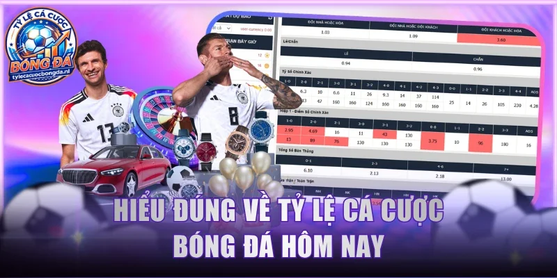 Hiểu đúng về tỷ lệ cá cược bóng đá hôm nay