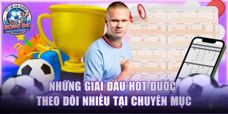 Những giải đấu hot được theo dõi nhiều tại chuyên mục